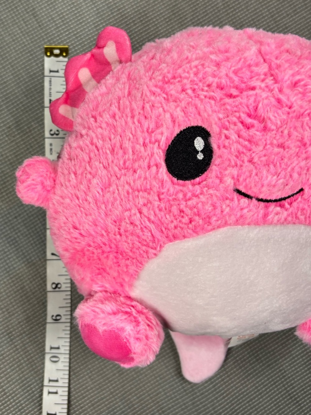 Fiesta Gumballs Pink Axolotl Plush with White Belly - Picture 4 of 10